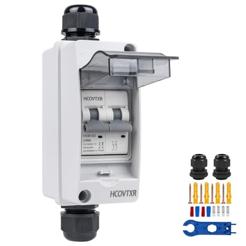 Solar Panel Disconnect Switch 30 Amp,1000V DC Miniature Circuit 30Amp DC1000V
