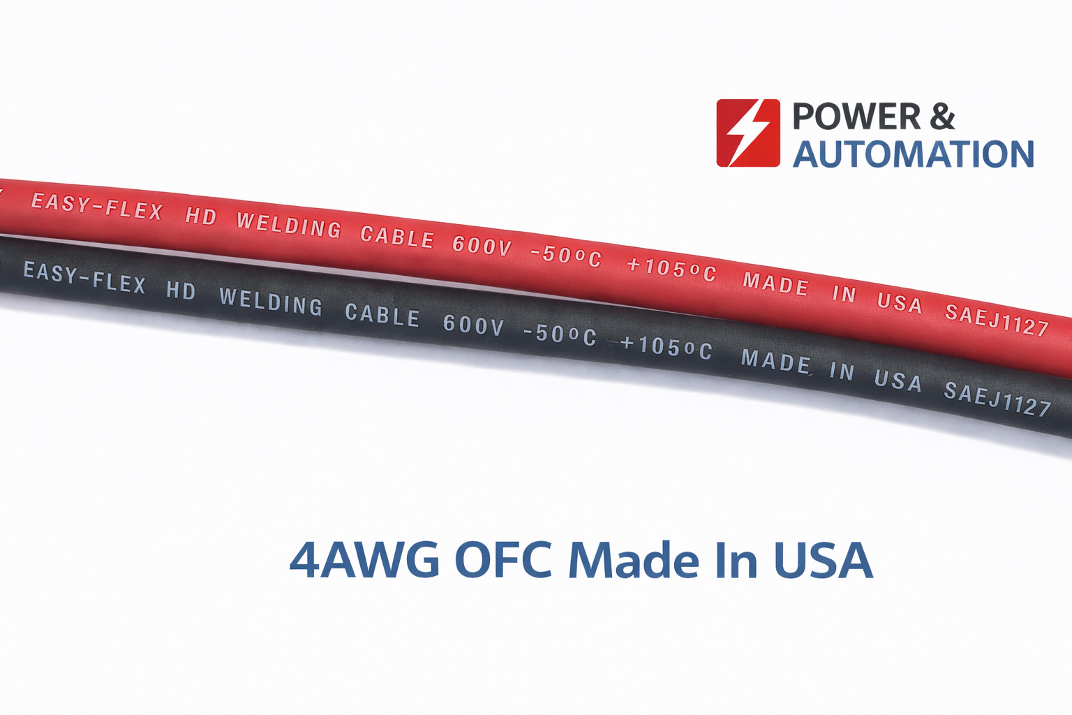 4 AWG Custom Battery Cable Pure Copper Welding Wire Car RV Solar Inverter Power