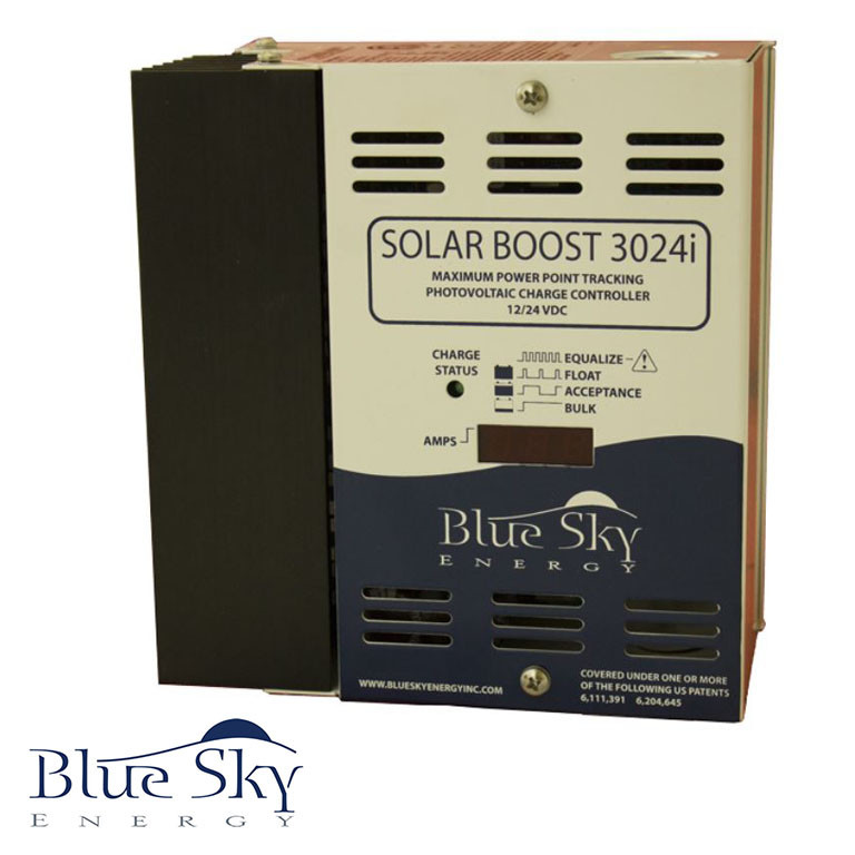 BLUE SKY SOLAR BOOST 3024DiL MPPT CHARGE CONTROL 40A/12V – 30A/24V WITH DISPLAY