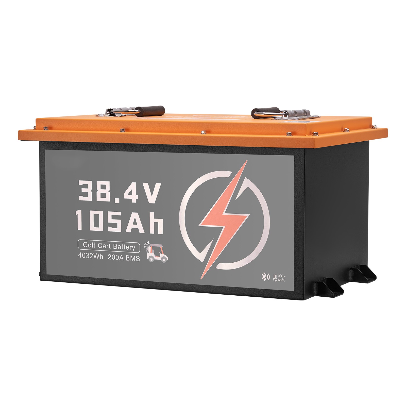 36V 105Ah Golf Cart Lithium Battery with 20A Charger and Touch Monitor