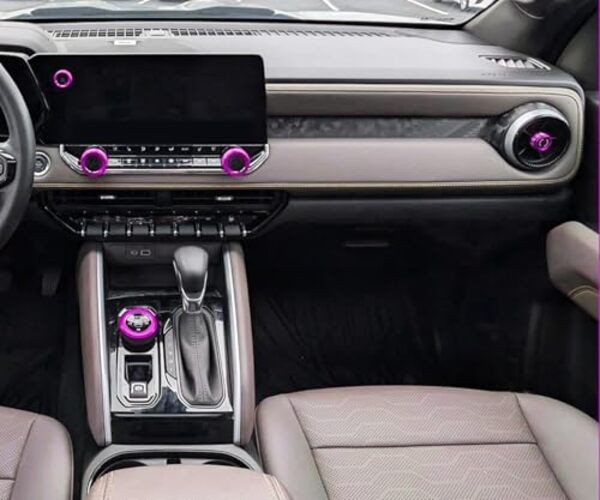 for Chevy Colorado 2024 2025 2026 Interior Accessories For 4WD/2WD Models Pink