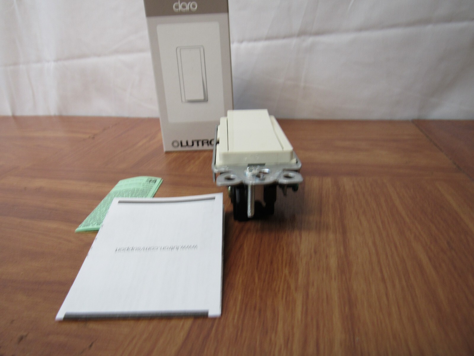 CA-1PS-LA- Lutron Claro 15-A General Purpose Switch Single-Pole – Light Almond
