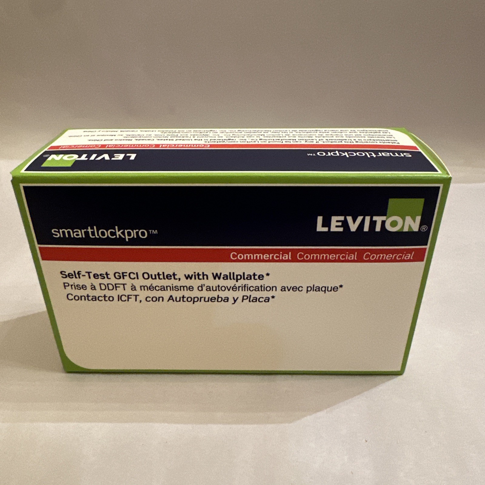 Leviton GFNT1-W SmartlockPro Self-Test Slim GFCI Receptacle Outlet White 15A