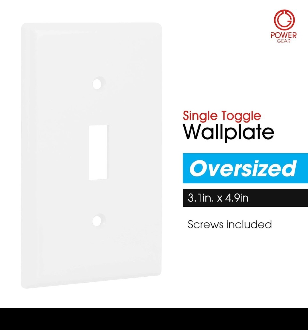 5x Wall Plate Cover Plastic Single 1 Gang Light Switch Electric Outlet WHITE