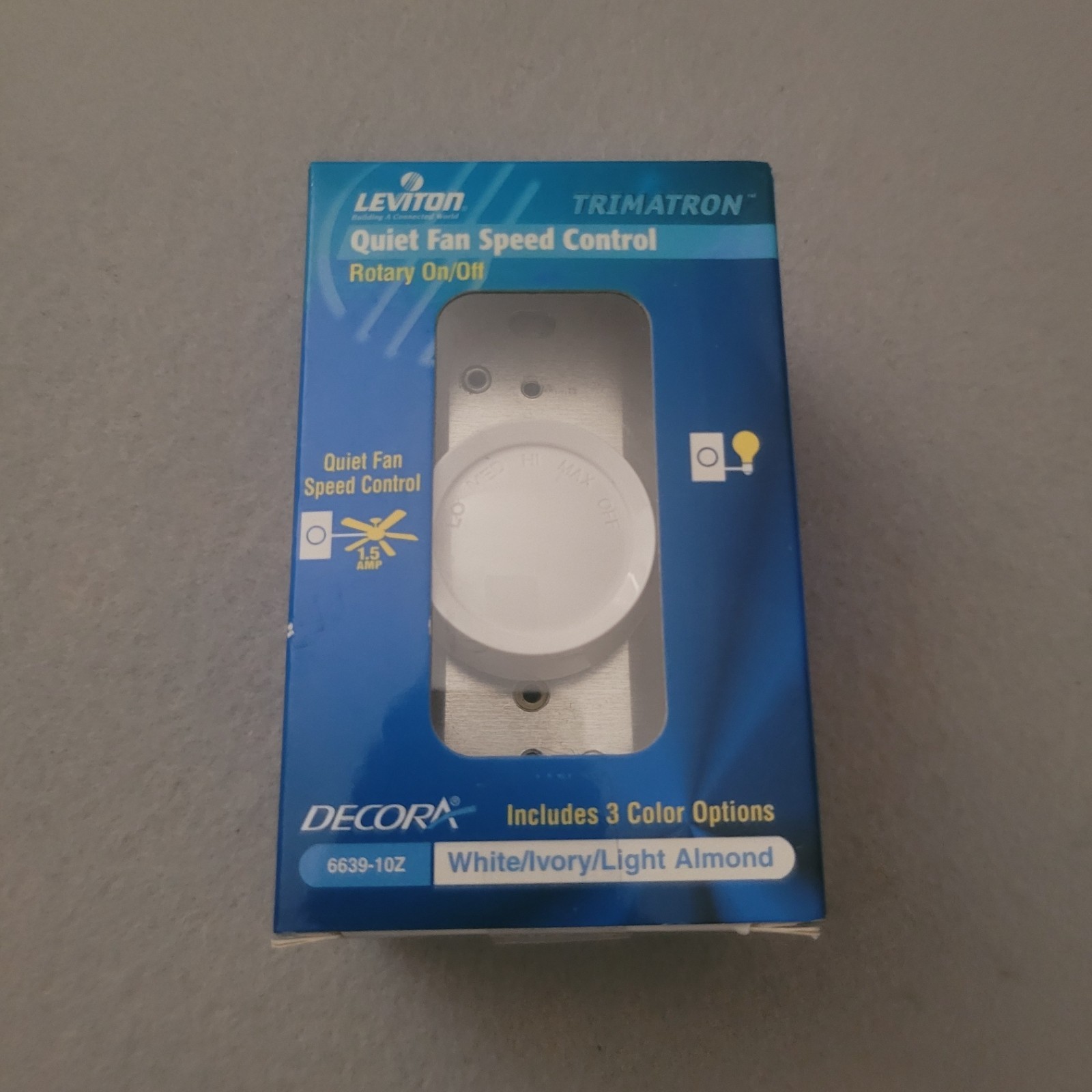 Leviton Quiet Fan Speed Control Switch NIB Ceiling Fan Wall Control