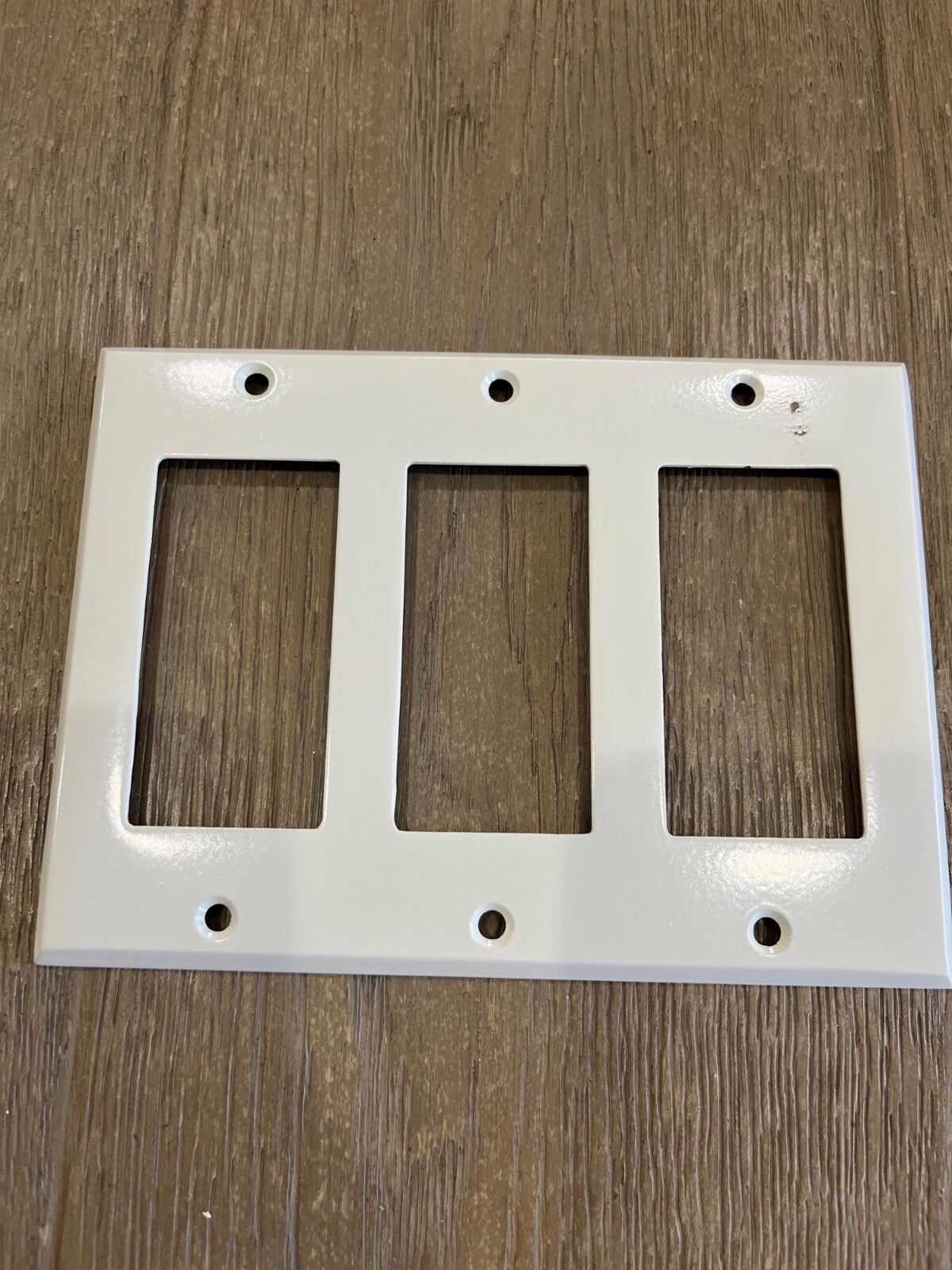 Rejuvenation Triple gfci switch plate cover white brass black copper matte brush