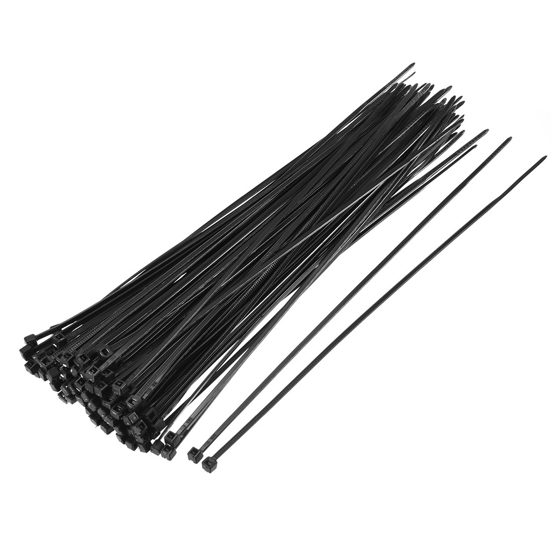 250pcs Nylon Cable Ties 8 Inch Self-Locking Zip Ties 0.08 Inch Width Black