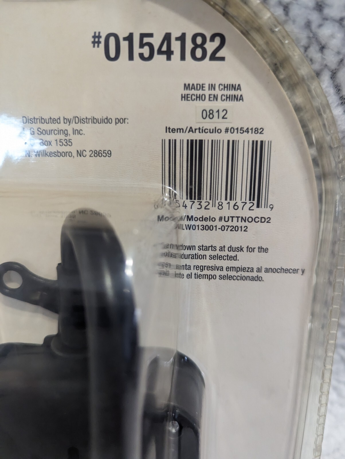 Utilitech #0154182 Outdoor Timer 15amp Dusk To Dawn 125 Volts AC, 60 HZ