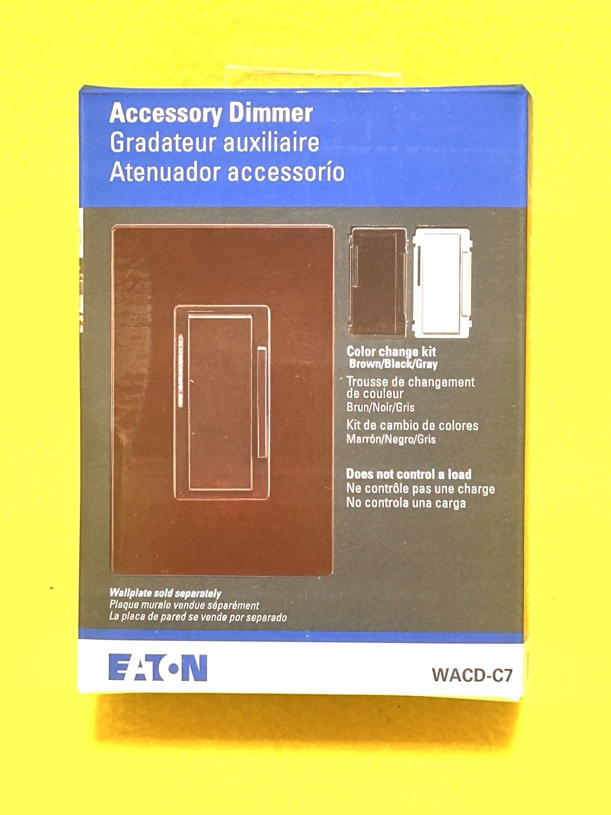 Eaton Smart 3-Way Universal WiFi Dimmer Switch Brown Black or Gray WACD-C7-SP-L