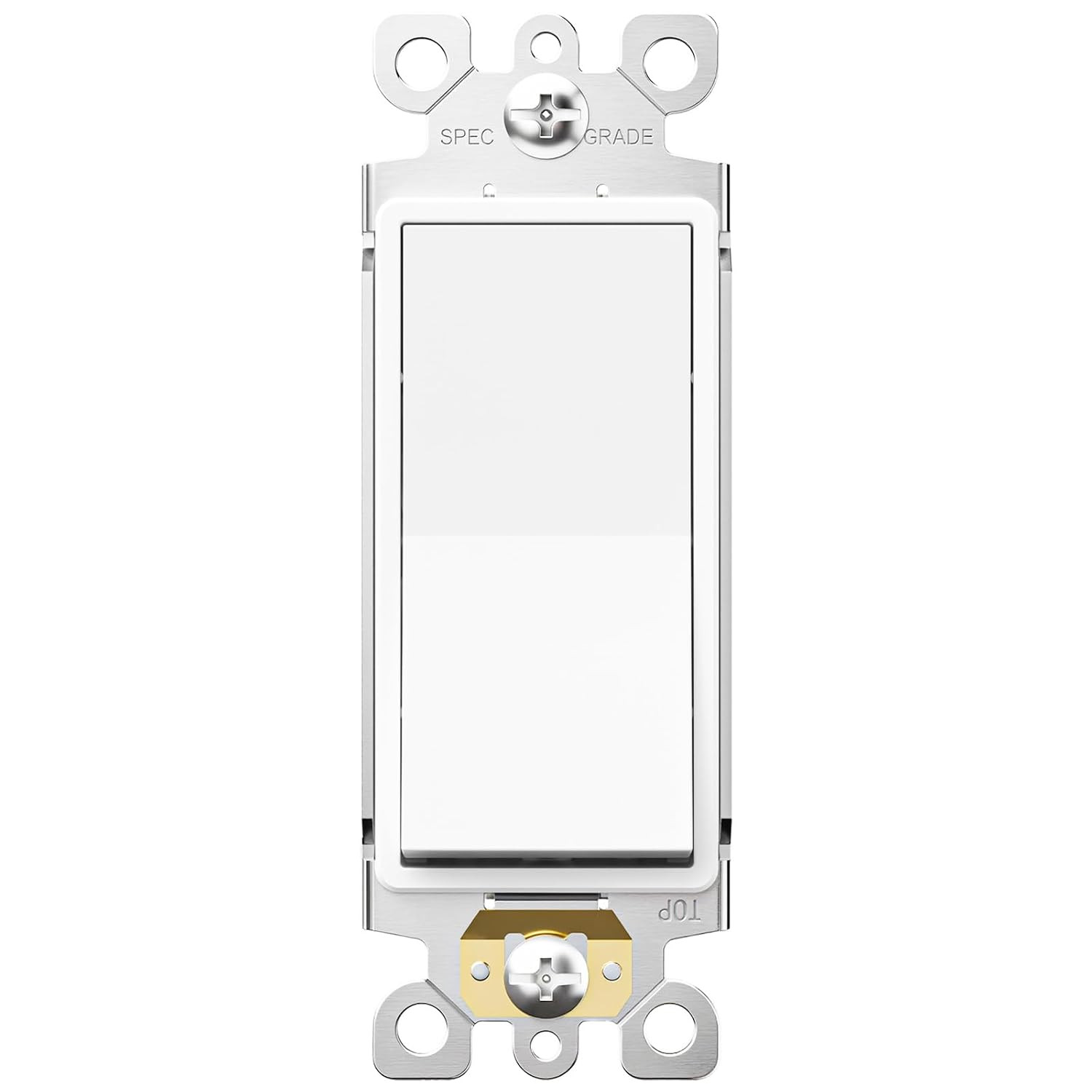 30 Pack Single Pole Light Switch with Wall Plate, UL Listed, 15A 120/277V, On/Of