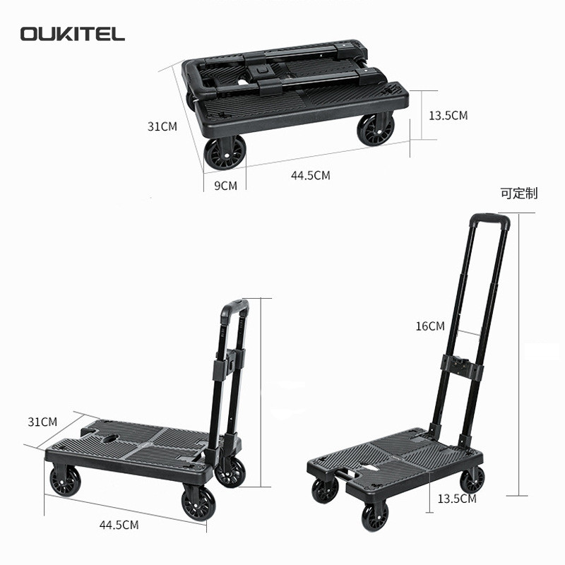 OUKITEL Power Station 2400W Solar Generator 2048Wh LF Battery Backup +Hand Truck