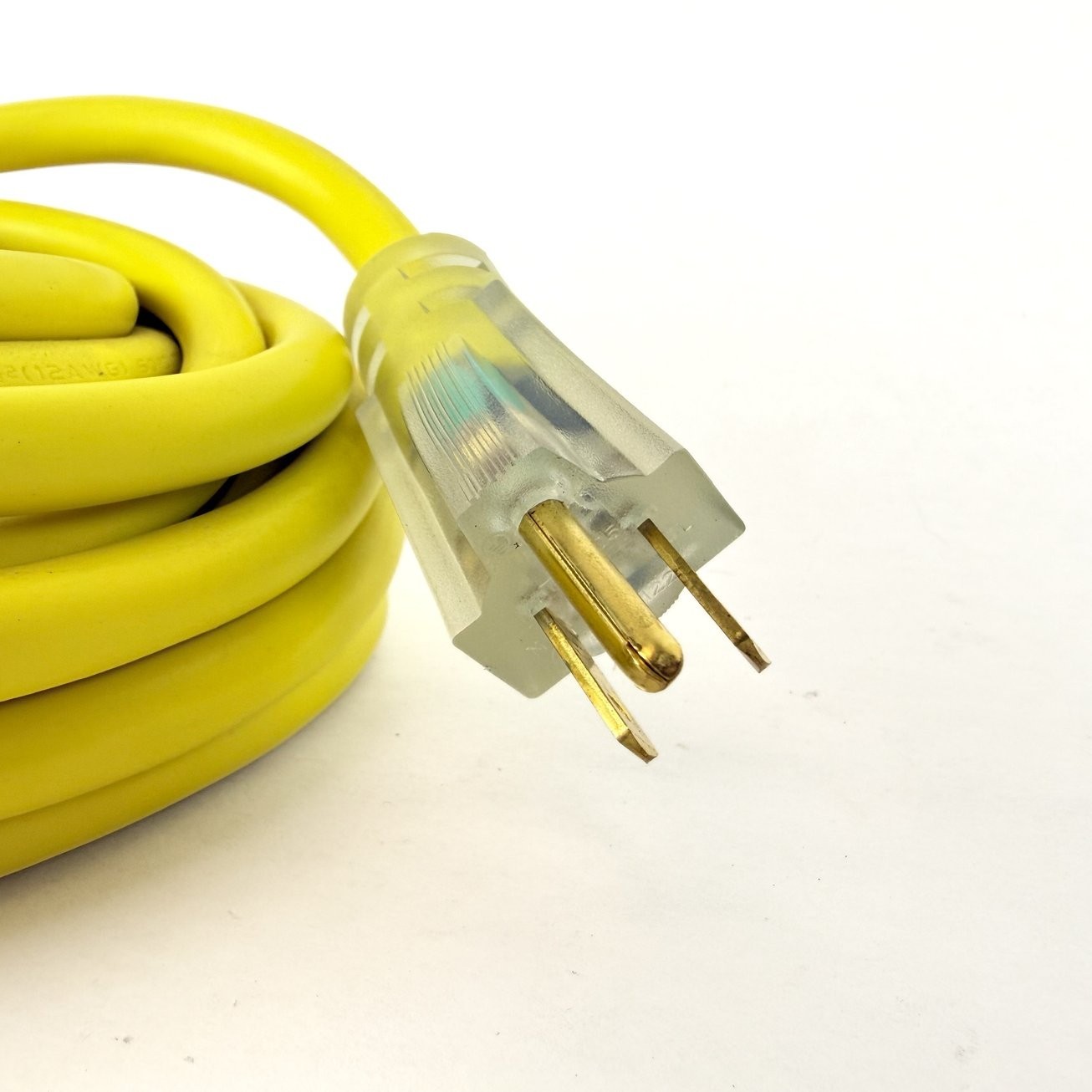 50 ft 12 Gauge Yellow Extension Cord w Lighted Outlet SJTW