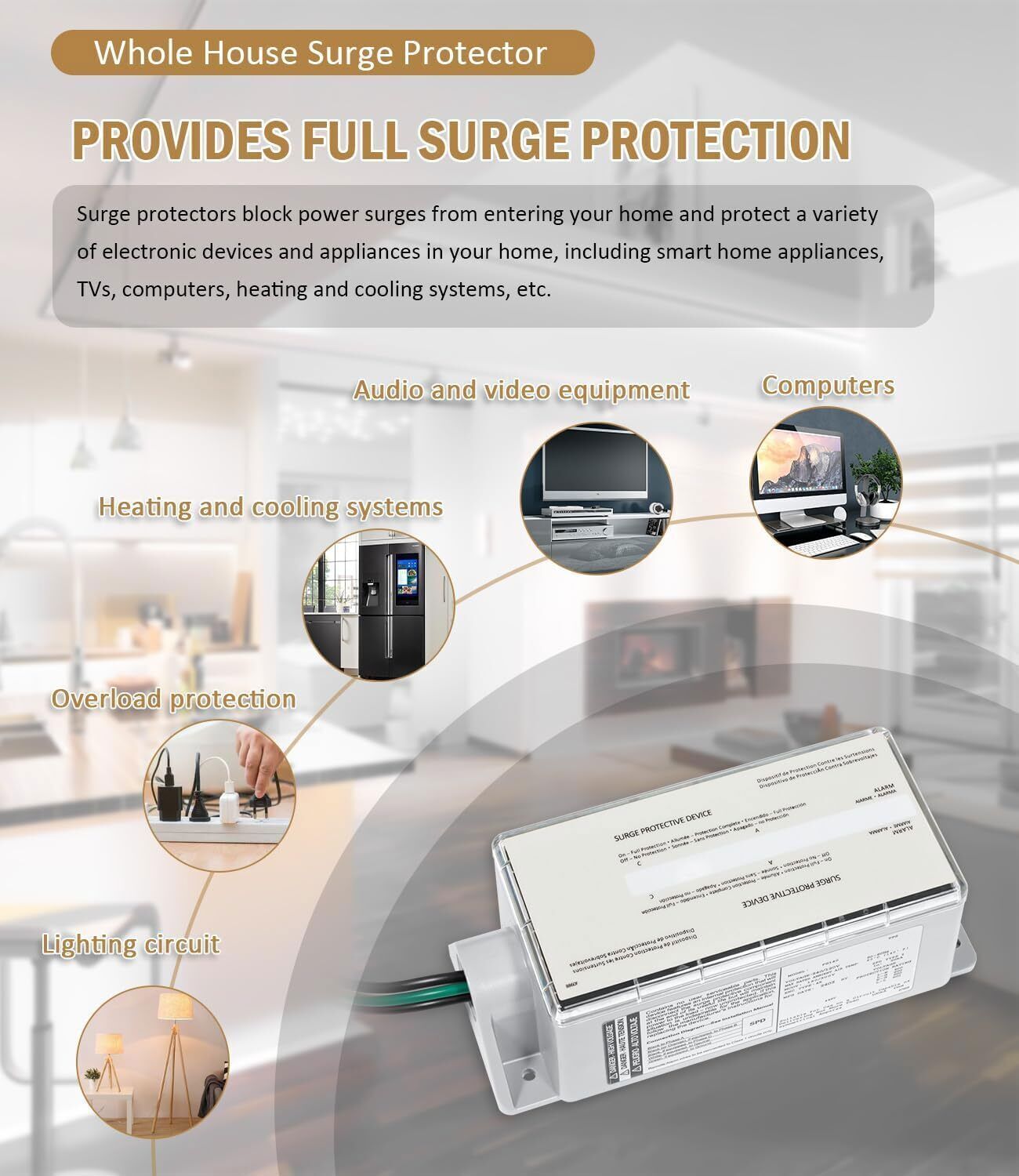 for Siemens FS100 Protector FS100 Whole House Surge Protection Device Rated