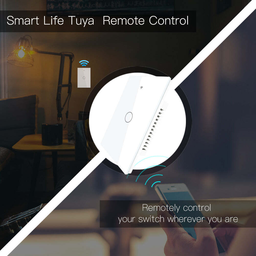 MOES 1/2/3/4 Gang Smart Light Switch WiFi RF Wall Touch Timer Alexa Google APP