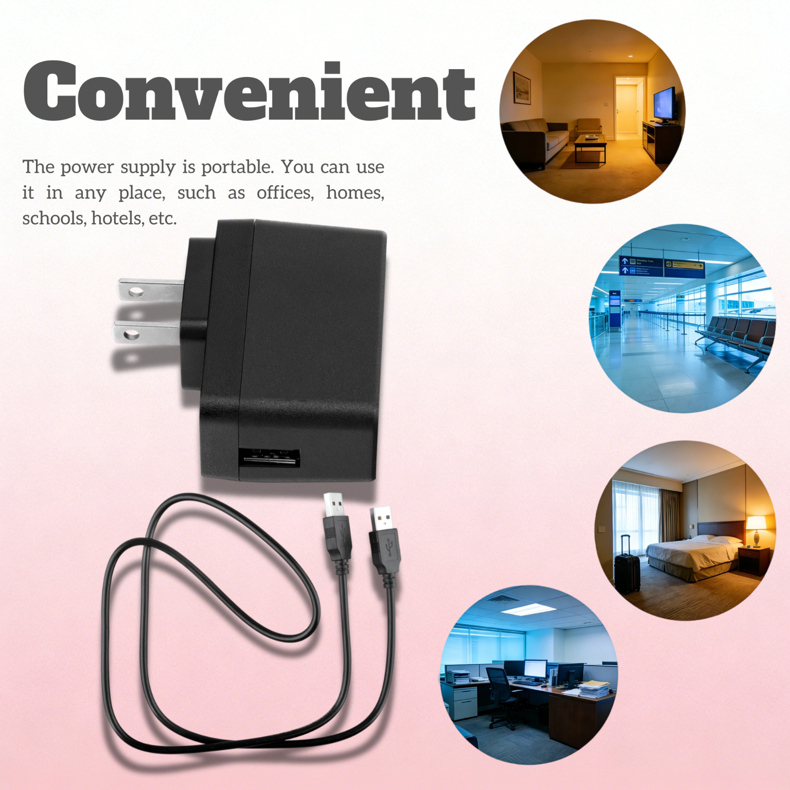USB to USB Charger for Stanley Fatmax Spotlight SL10LEDSL SL10LEDS TL450 TL600