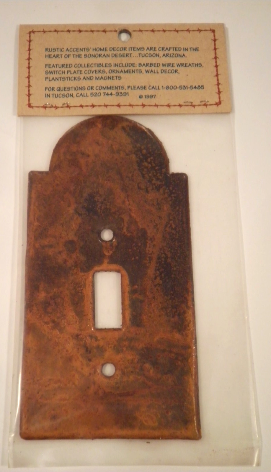 NIP Rustic Accents Light Switch Cover Hawk Falcon Eagle Bird Metal 1997 Cabin