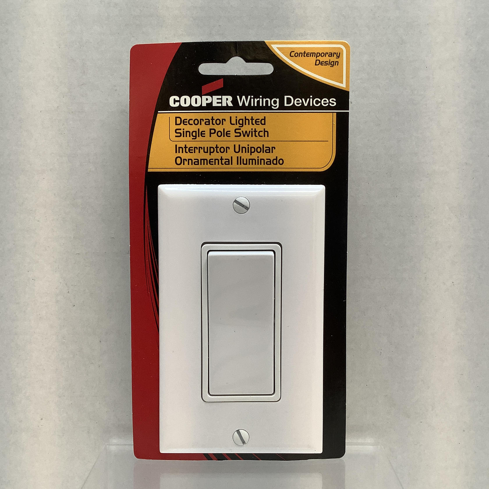 4-Pack Cooper Wiring Devices White Single Pole Decorator Light Switch 120/277V