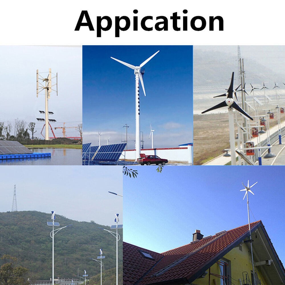 3KW 48V Wind Turbine Windgenerator Home Garden Boat Street Motor Windmill Power