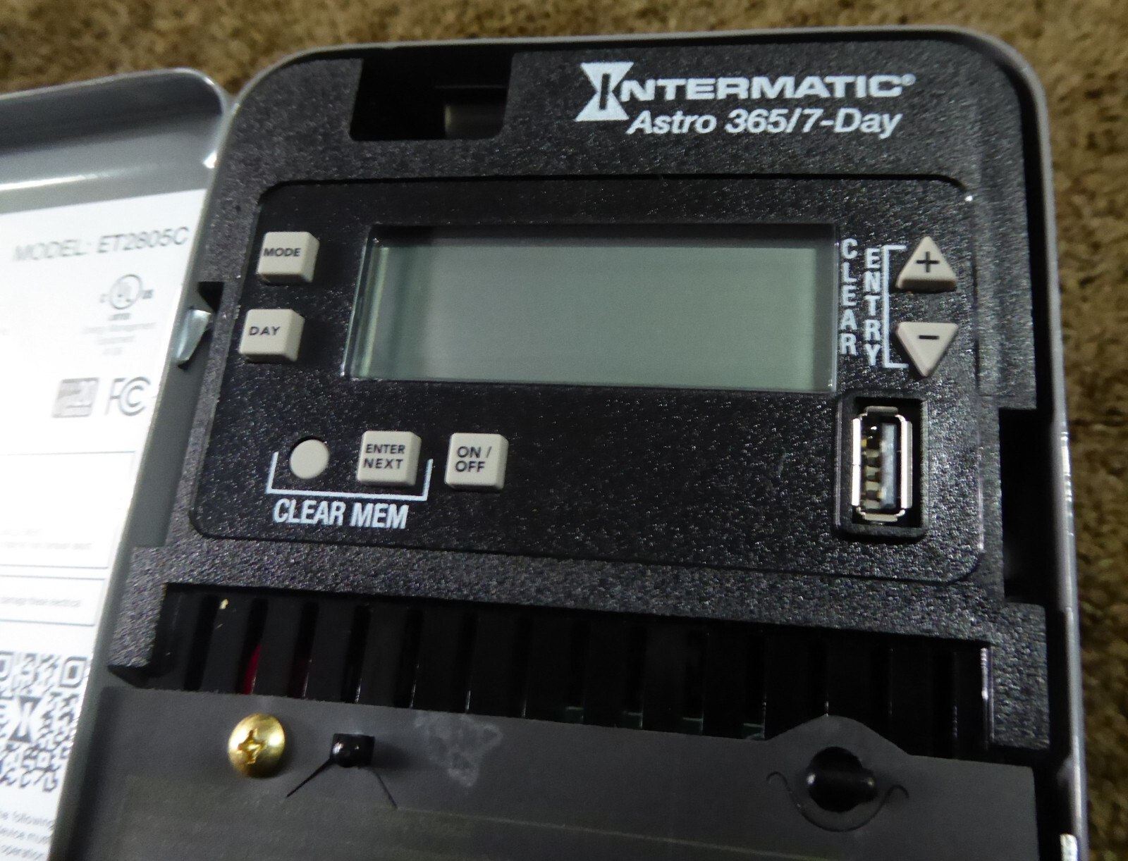 INTERMATIC ET2805C Electronic Timer,Astro 7/365 Days,30A