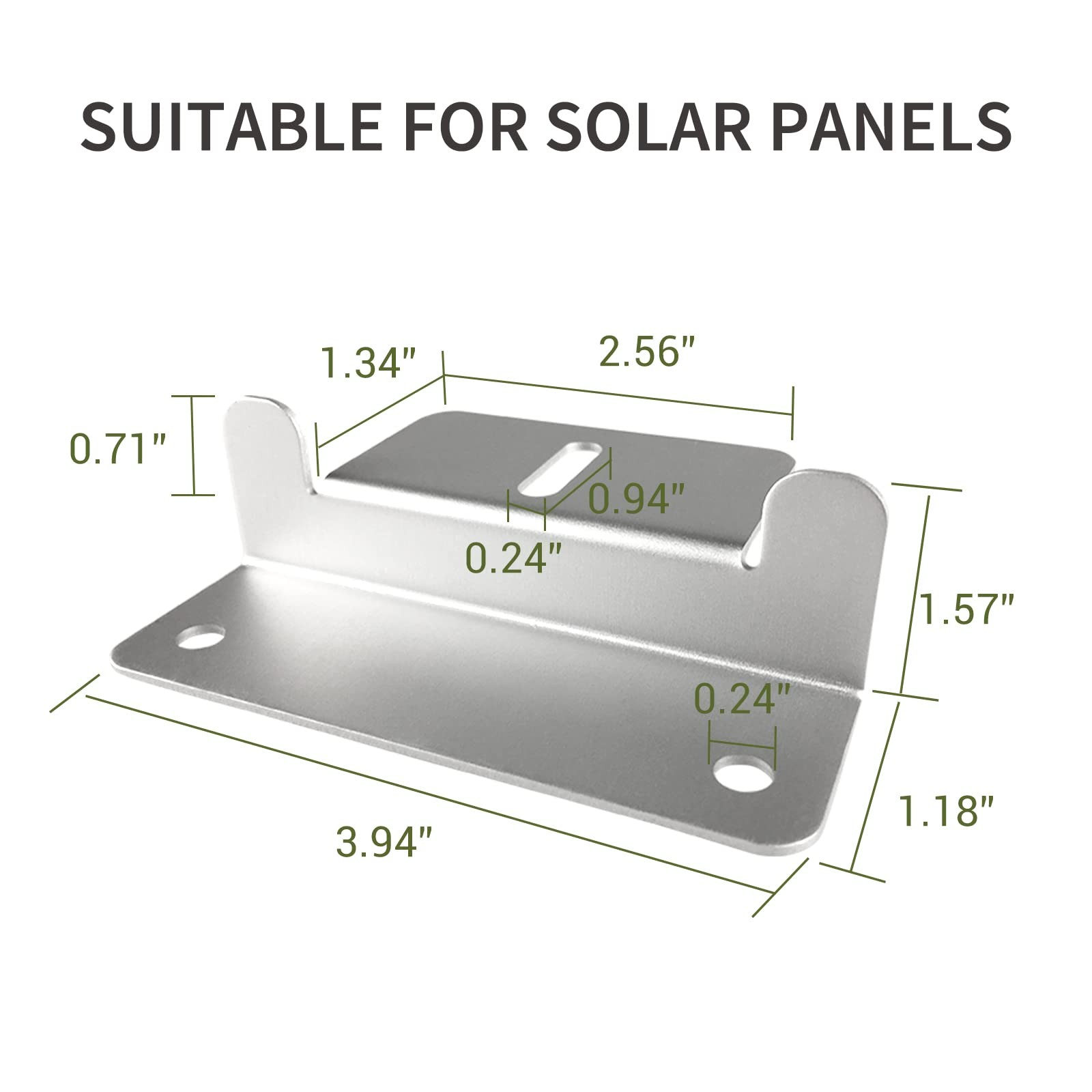 HQST Solar Panel Mounting Brackets with Z Bracket, 1 sets of mount brackets