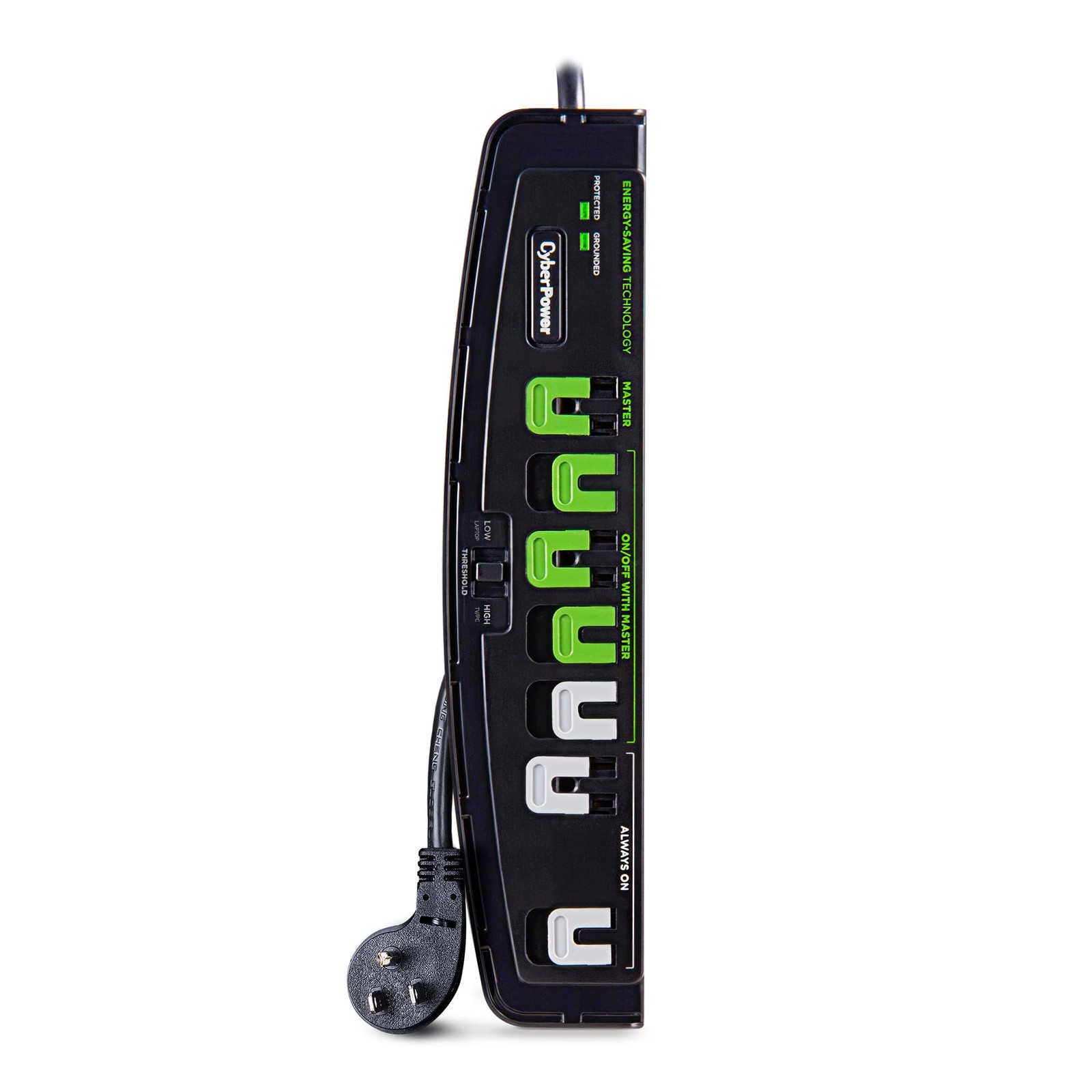 P705G Energy-Saving Surge Protector Power Strip, 2100J/125V, 15A, 7 Outlets, …