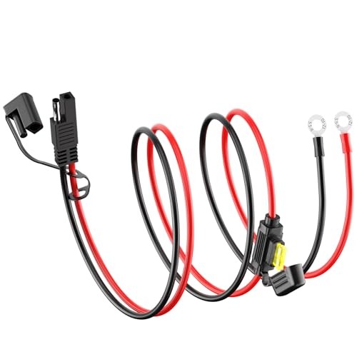 10AWG SAE to O Ring Terminal Harness 2FT Quick Disconnect Battery 10AWG-2FT