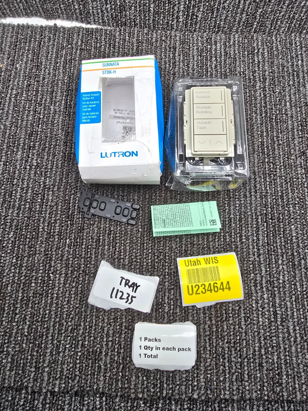 Lutron Sunnata STBK-H WH Hybrid Button White