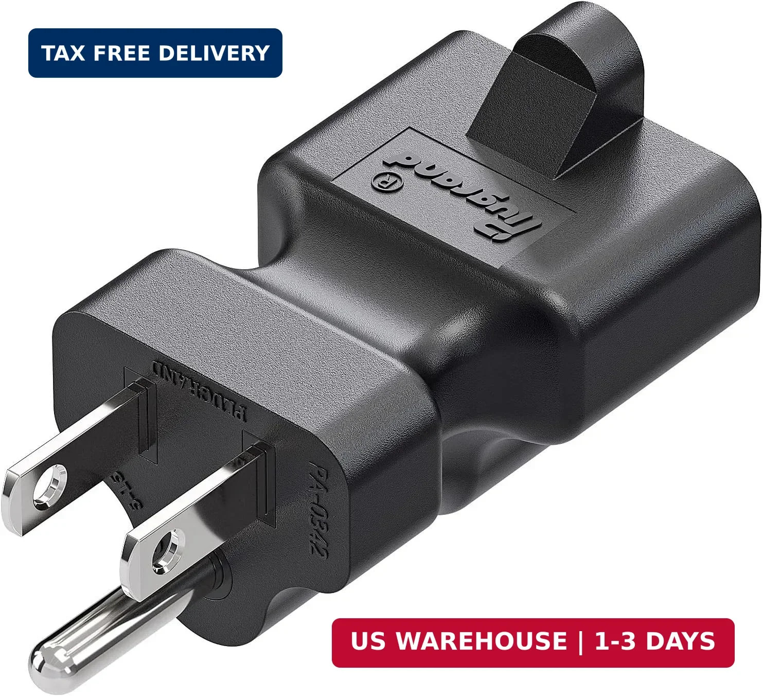 [4-in-1] 15 Amp Household AC Plug to 20 Amp T Blade Adapter, 5-15P to 5-15R/ 5-2