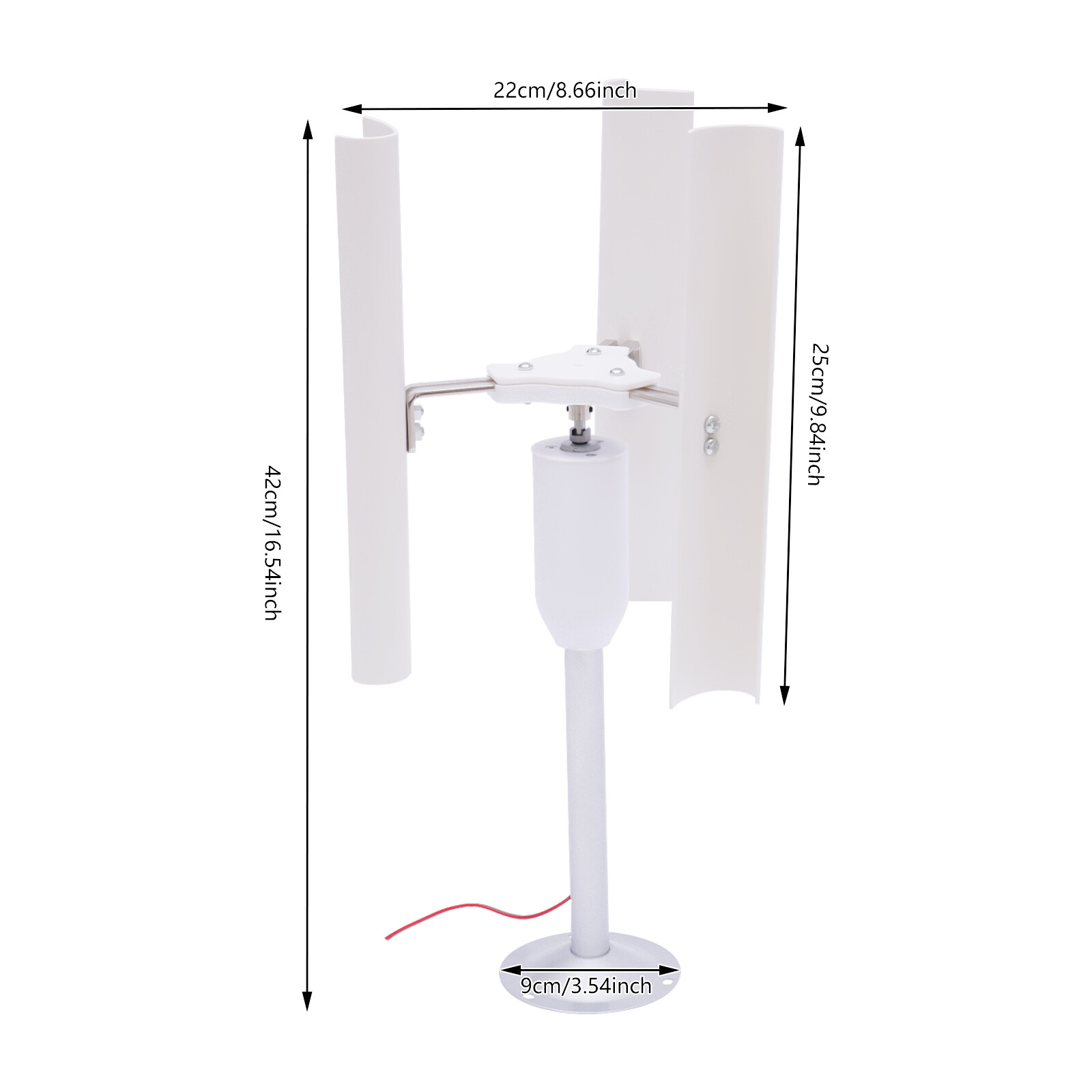 12V 3 Phase Permanent Magnet Generator Vertical Axis Wind Turbine Teach Model