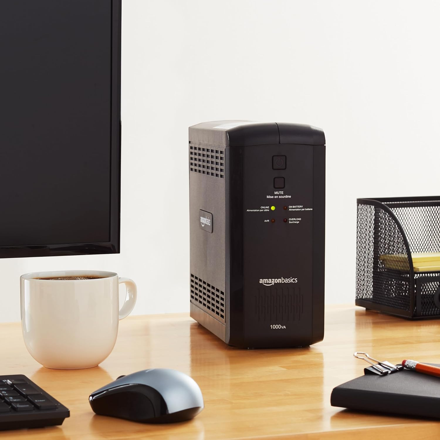 Line Interactive UPS 1000VA 550W Surge Protector with Battery Backup, Uninterrup