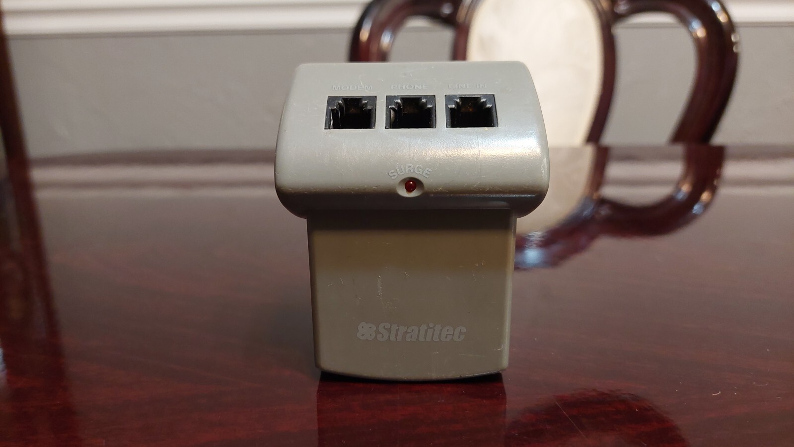 Stratitec PSJ34F 125 Volts AC 15 amp 60 Hz Phone Modem Outlet Surge Protector