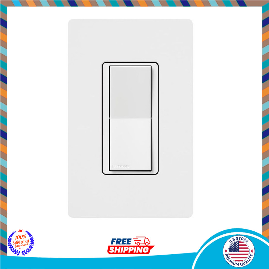 Lutron Caseta Claro Accessory Switch 3 Way for Diva Claro Smart White
