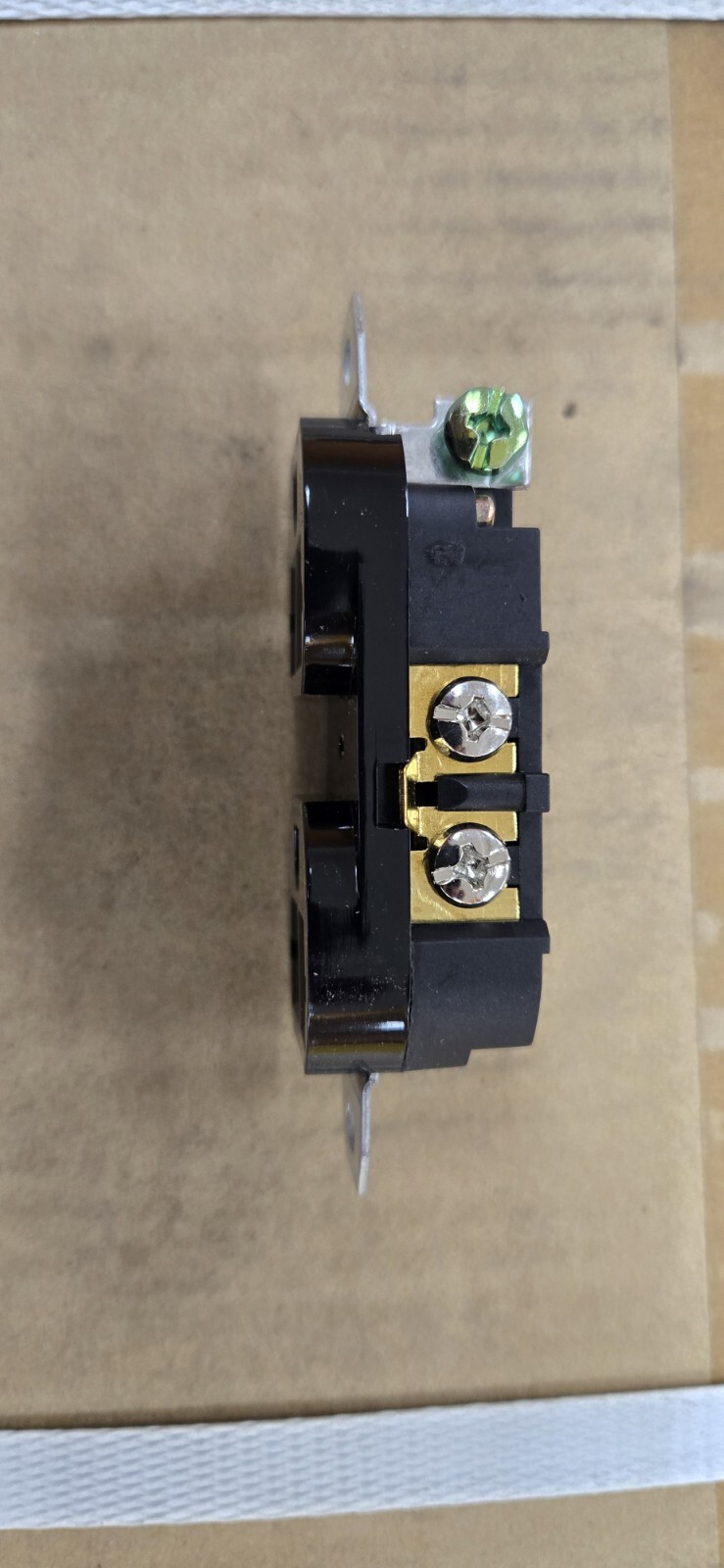 Pack Of (10) 20 Amp 120/240 Volt Black Electrical Duplex Outlet-Recepticle-Plug