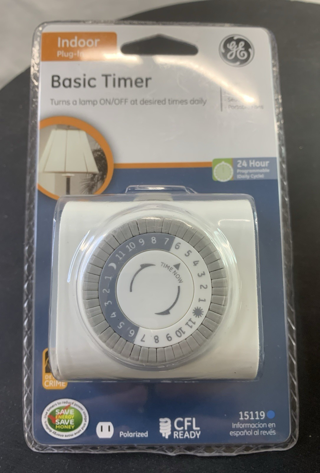 GE Indoor Plug-In Basic Timers Daily 24 Hour Programmable On/Off Lot Of 2 NEW