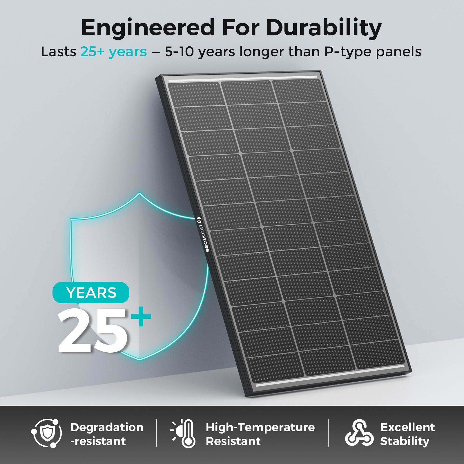 200W Watt (100W*2) Bifacial Solar Panel Mono 12V N-Type Home RV Camping Off-Grid