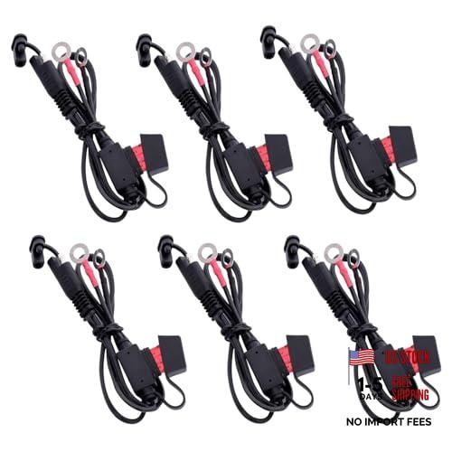 22″ 10A Fused Ring Terminal 6 PCS Harness Quick Connect for Extention Cord