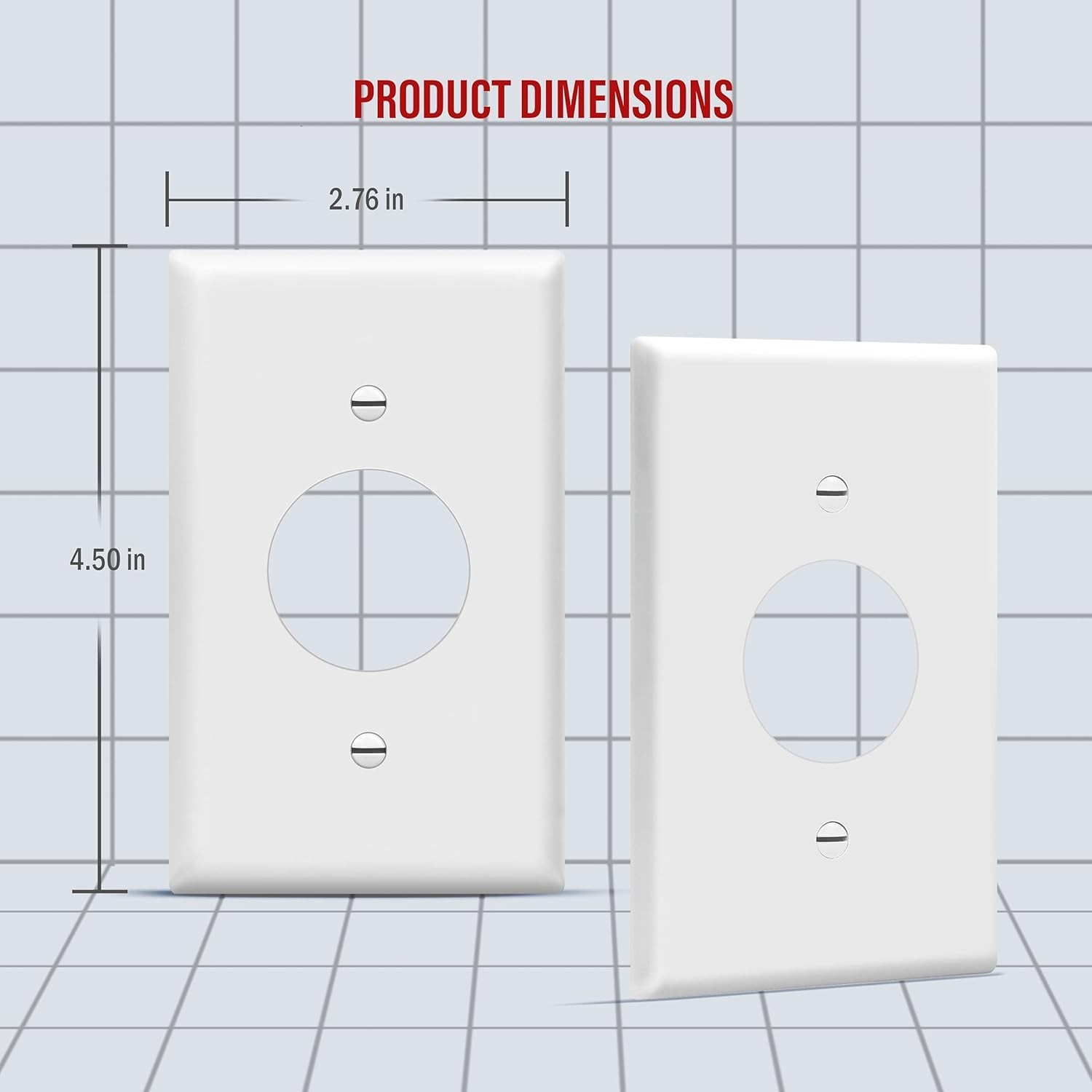 Elegant 10-Pack White Wall Plates – Durable Polycarbonate for Easy Upgrades