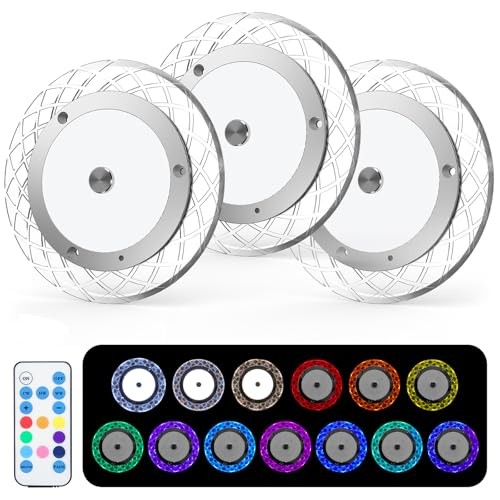 Upgrade 600LM RV Lights Interior, RV Ceiling Dome, 3 Color Multicolor-3Pack
