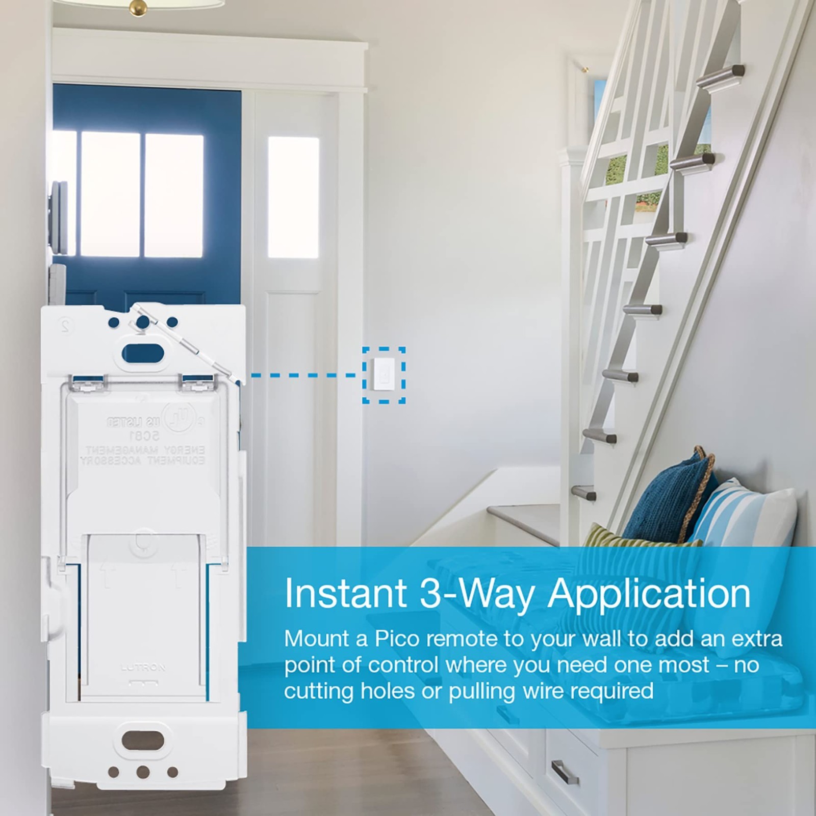 Smart Lamp Dimmer Kit with Wireless Remote – Plug-in Floor/Table Lamp Control