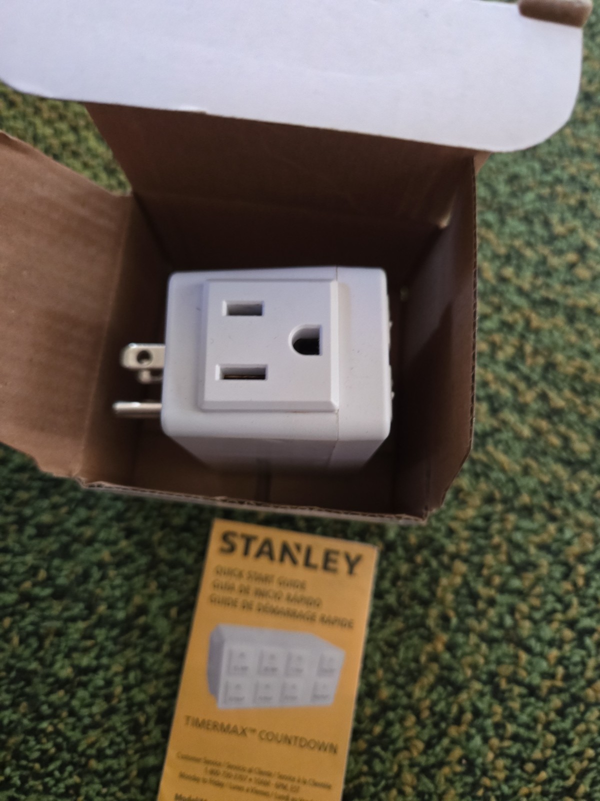 Stanley BNH-60 Indoor Countdown Timer Plug In Outlet Auto Shut Off 15A