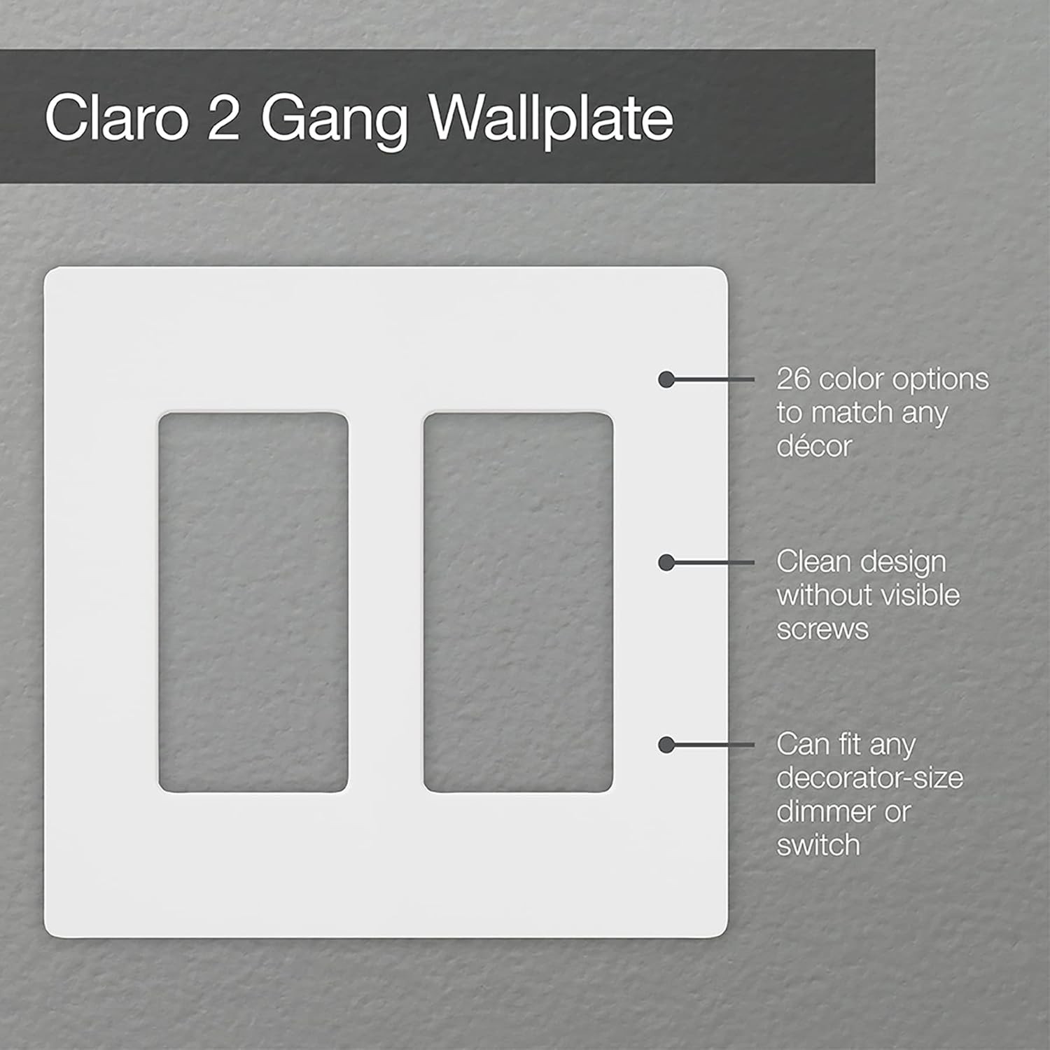 Decorator/Rocker Wallplate Set White 4-Pack