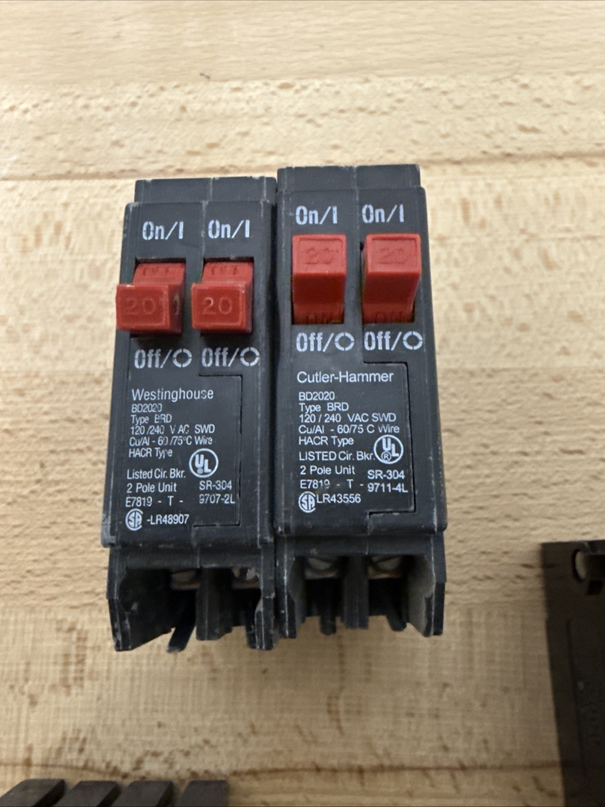 Lot Of Bryant Westinghouse BR220 BD1515 BR240 BR260 BR230 BD2020 BR120 Breakers