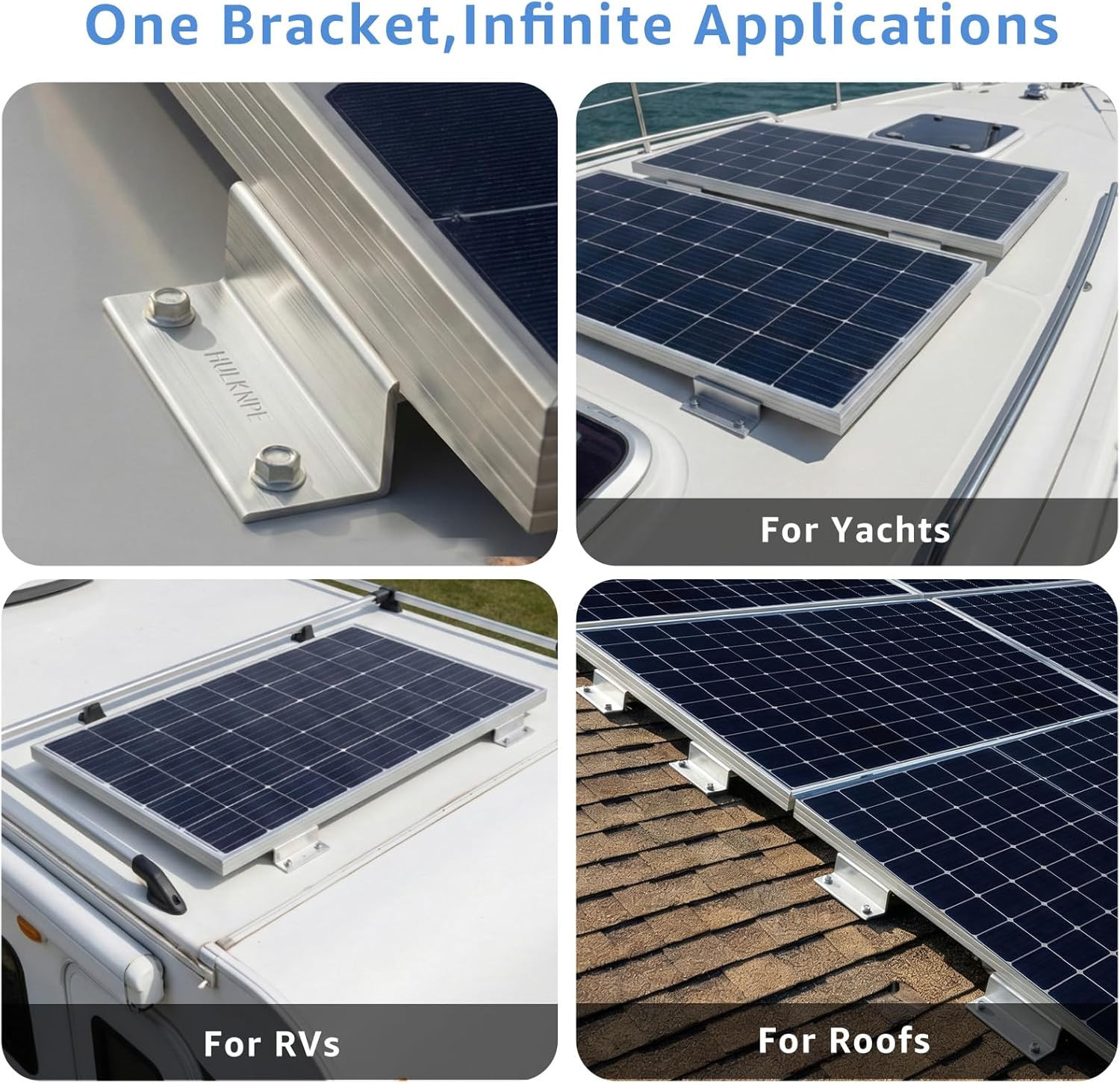 Z Brackets Solar Panel Mounting Kit (16 Pack) – Heavy Duty Corrosion-Resistant A