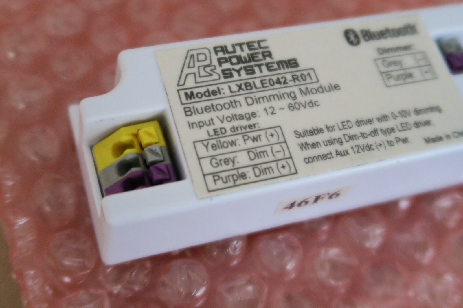 Autec LXBLE042-R01 12-60Vdc Input, Programmable Bluetooth Dimming Module