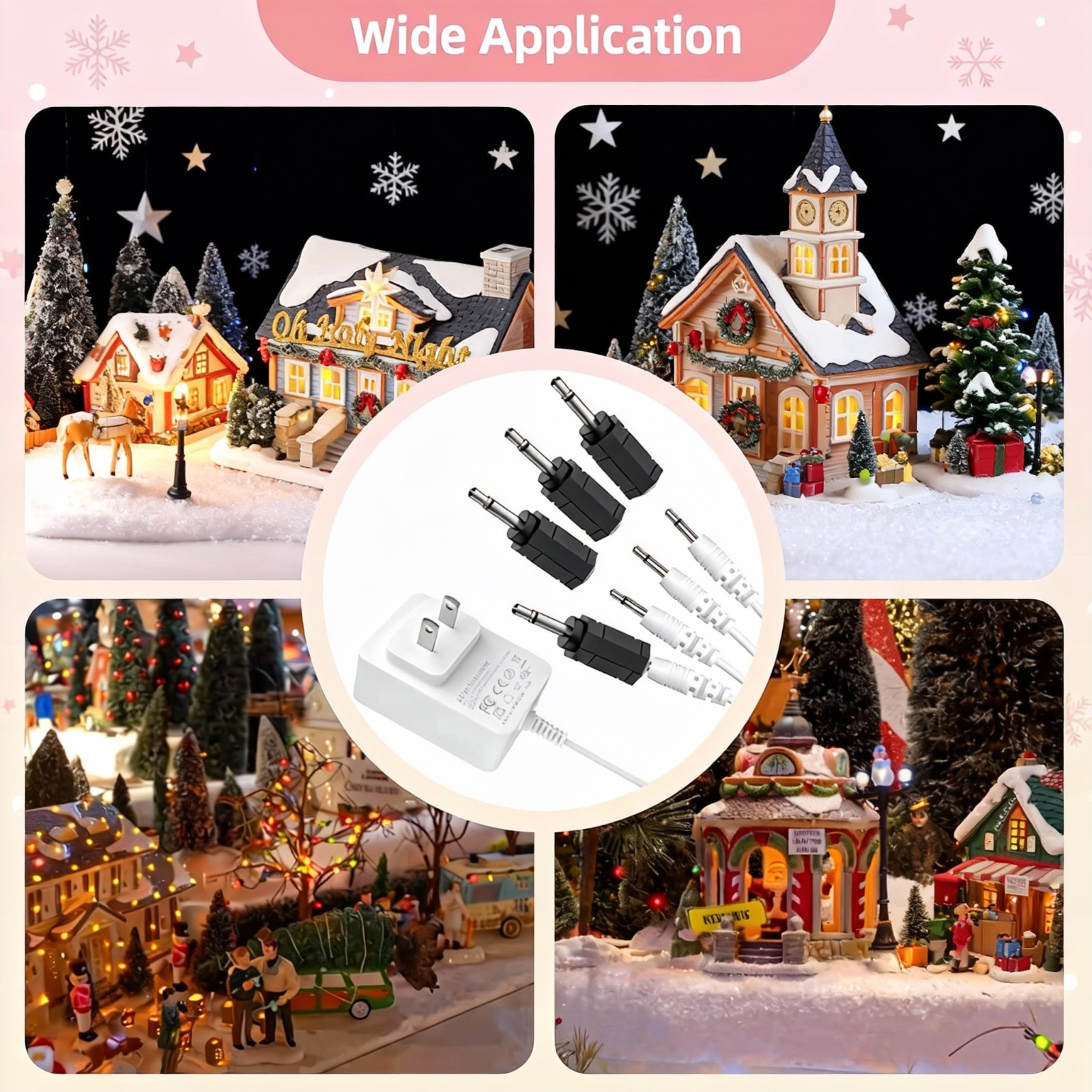 3V AC/DC Adapter For Department 56 Building and Accessory Lighting System