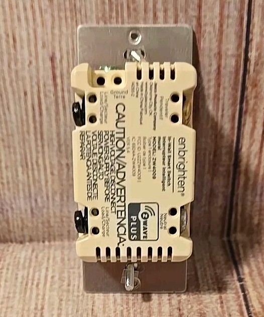 Enbrighten Z-Wave Plus v2 In-Wall Smart Toggle Switch, 700 Series NO FACEPLATE