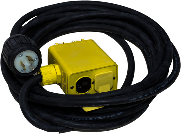 US Military 4 plug Power strip, 25 ft. cord. 12/3 Type Cord, WOODHEAD