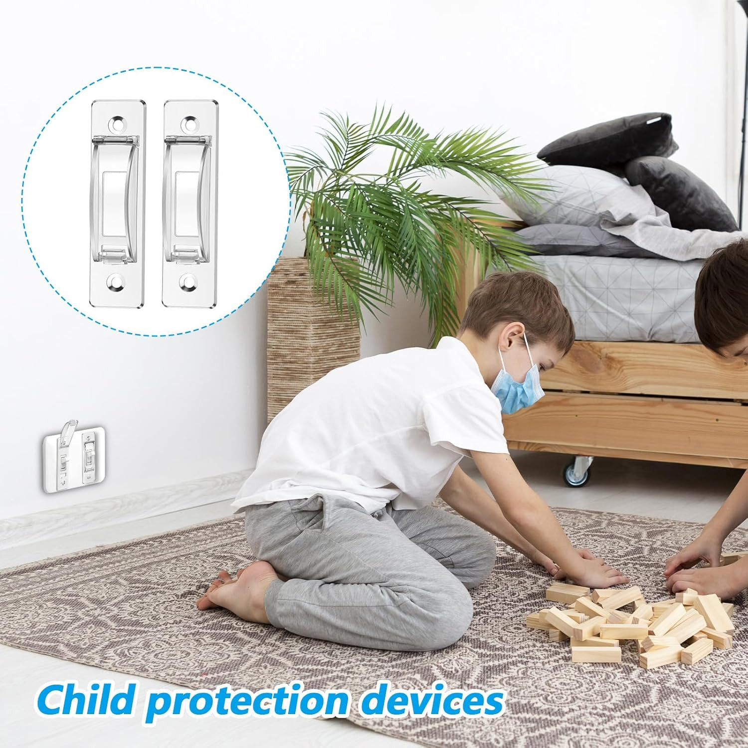 4 Pack Light Switch Guard Covers Childproof Toggle Switch Safety Protector