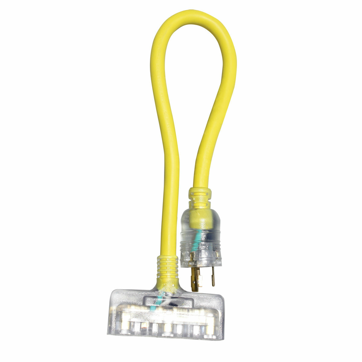 VOLTEC 04-00091 3 Outlet Power Block Adapter With locking Plug 12/3