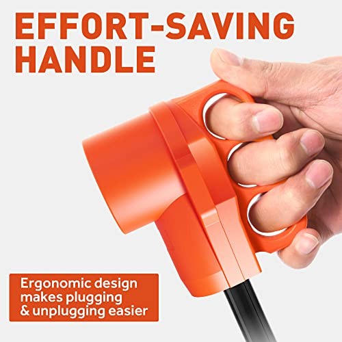 30 Amp to 50 Amp RV 18″-30M/50F(L14-30P/14-50R) Orange-Ergonomic Handle